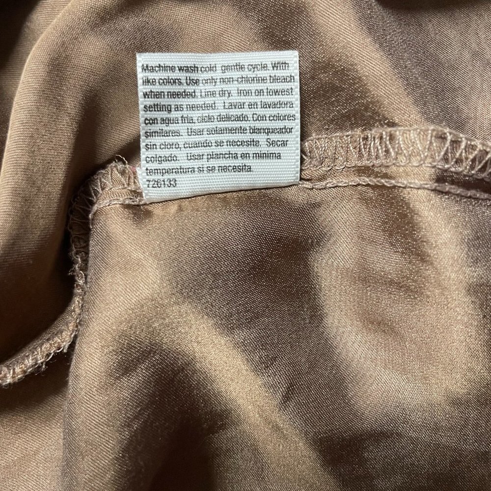 A.N.A Tunic Blouse Tan Size Large - Picture 7 of 15
